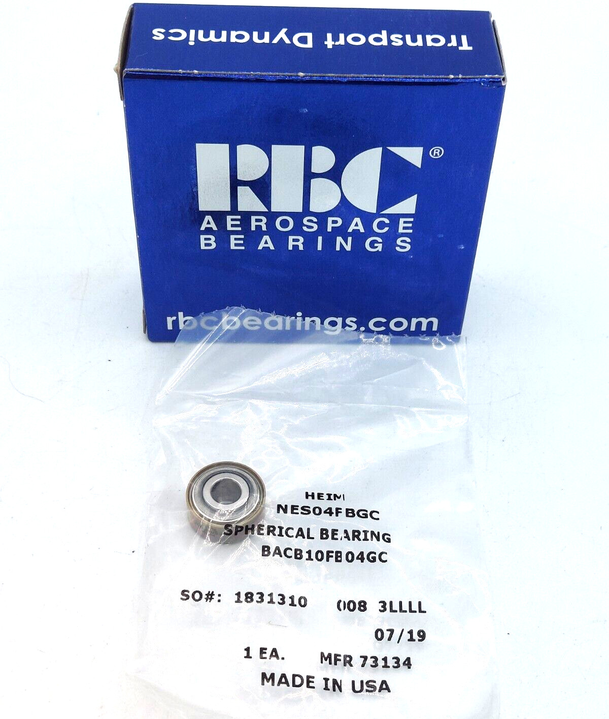 New RBC NES04FBGC Airframe Spherical Plain Bearing 1/4″x11/16″ HEIM BACB10FB04GC