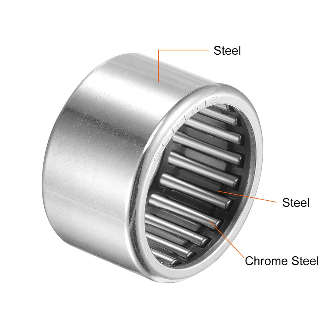 10pcs SCE1612 Needle Roller Bearings 1″ x 1-1/4″ x 3/4″ Chrome Steel Open End