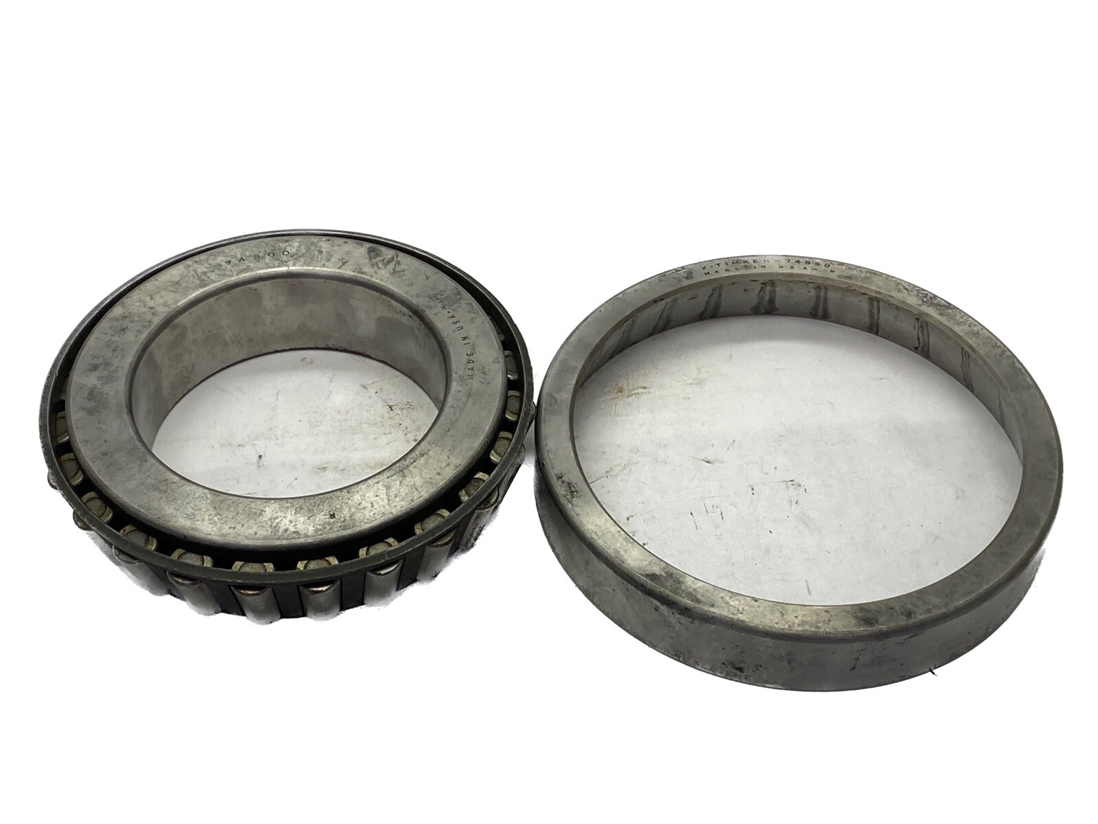 NOS Timken 5” Bore 8-1/2” OD Tappered Roller Bearing 74500 w/ 74850 Cone