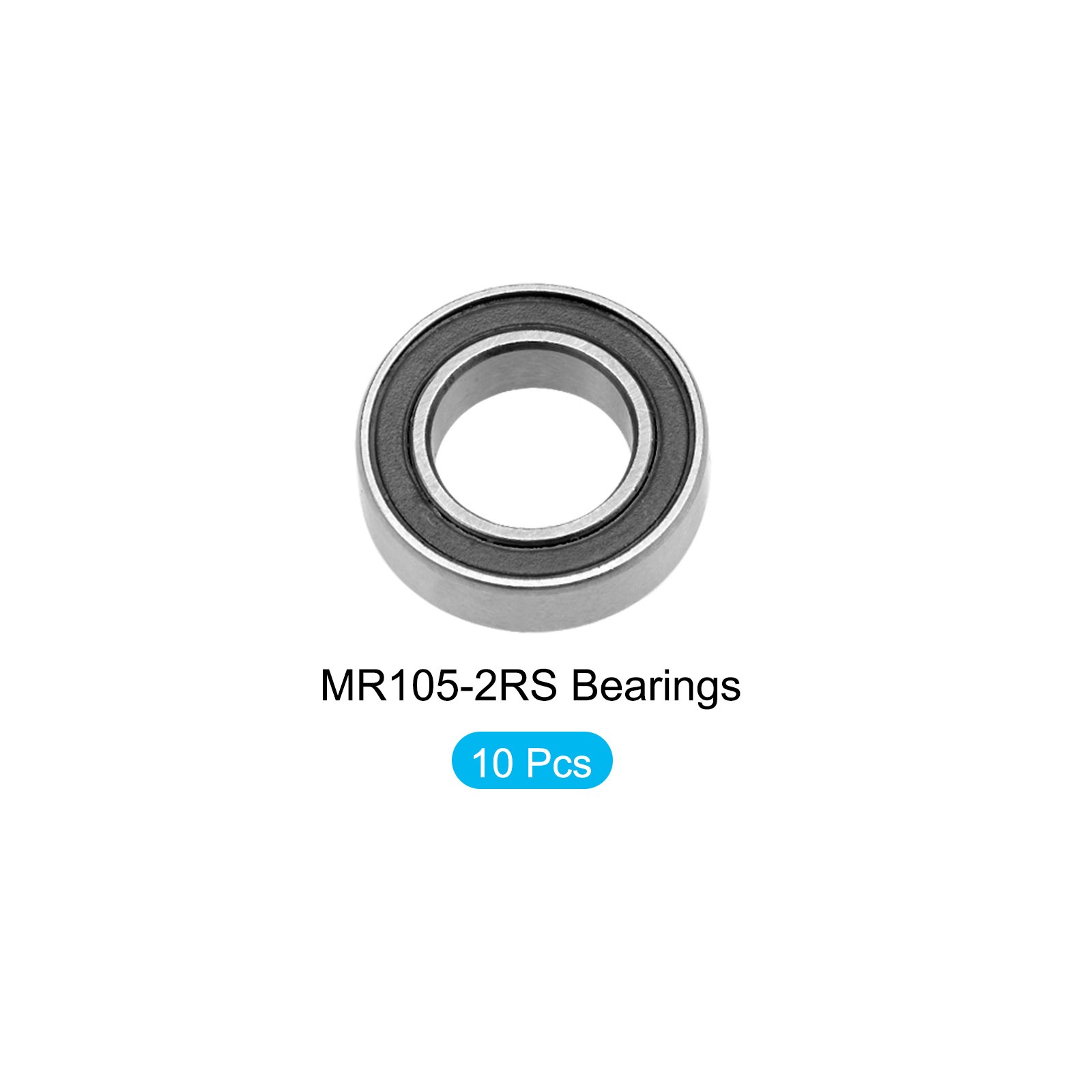 Bearings (MR148-2RS, 8mmx14mmx4mm) 10Pcs, Chromium Steel Double Sealed