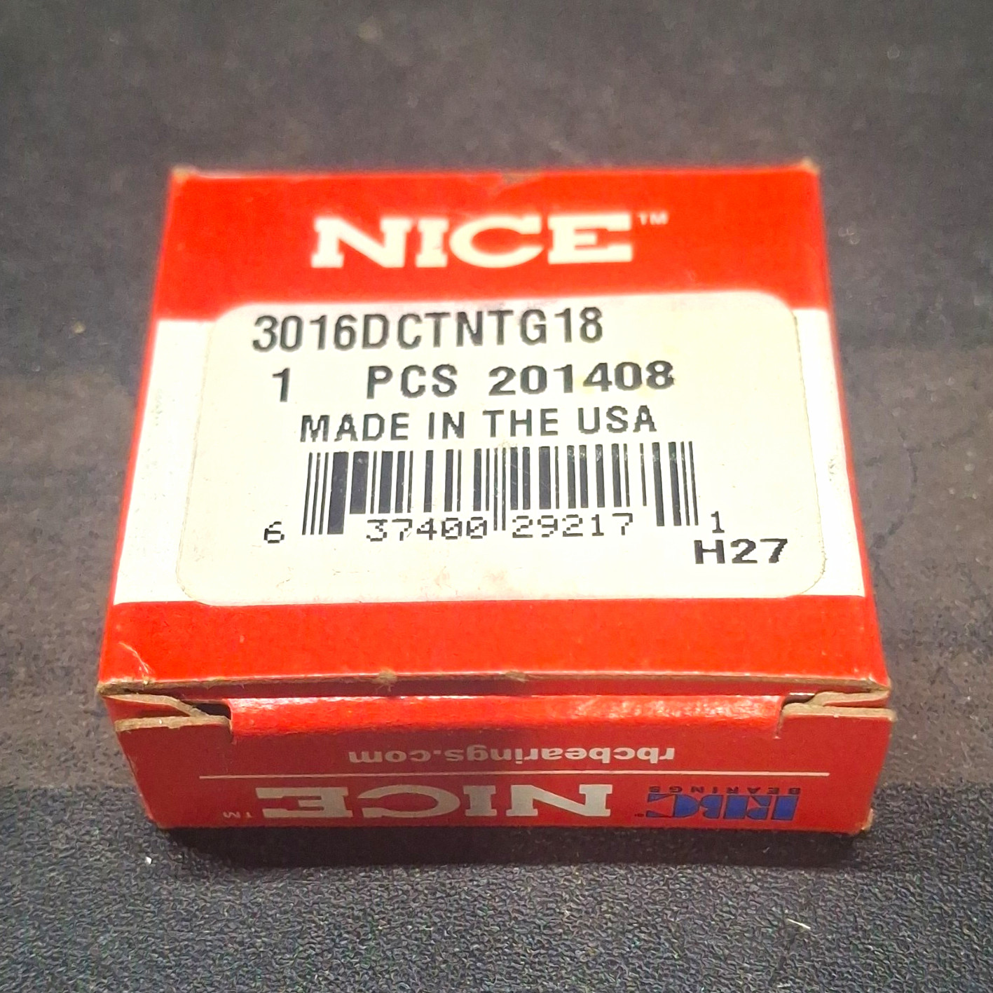 NICE 3016DCTNTG18 Radial Ball Bearing Double Row 1×2.25×0.687in New