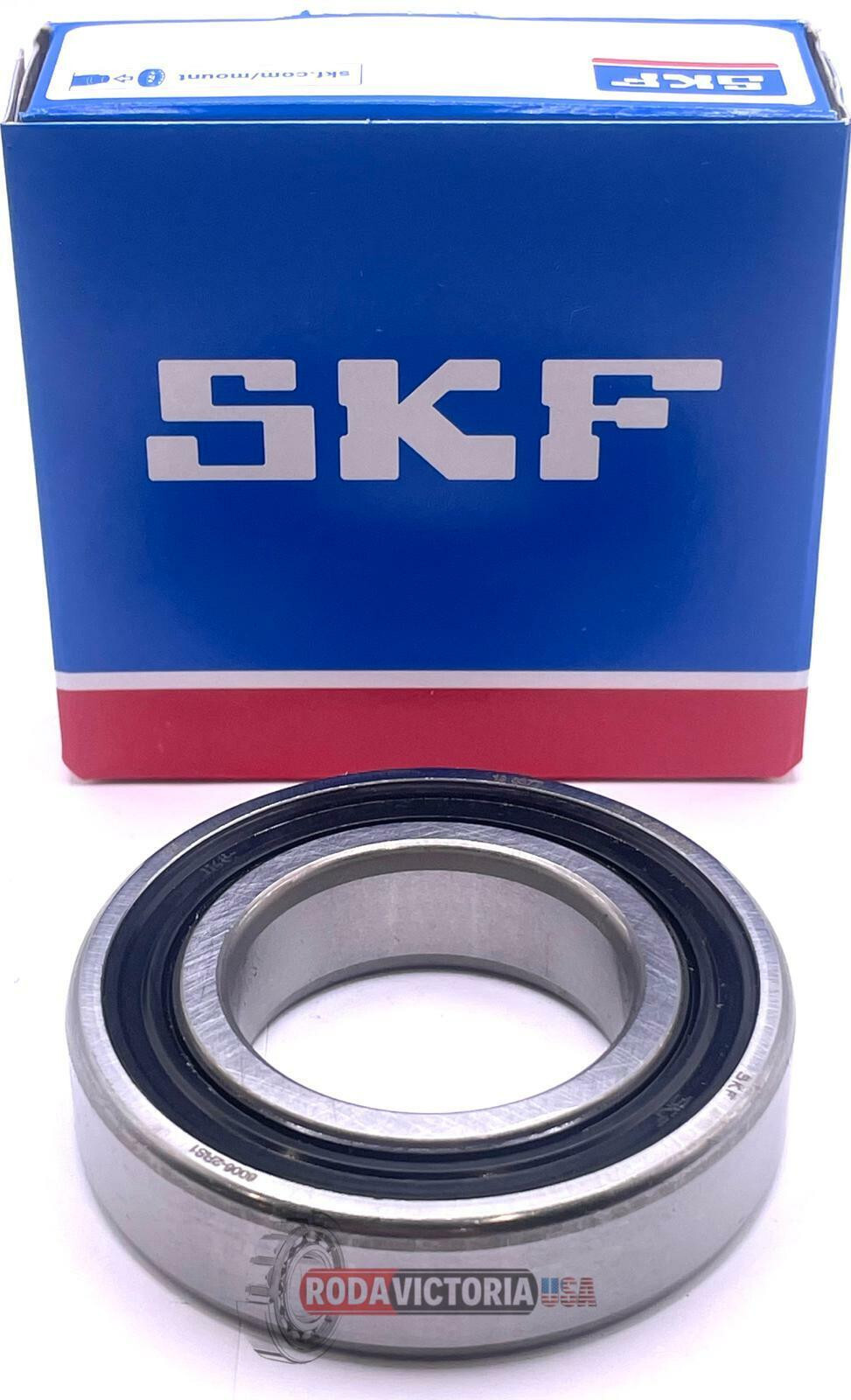 SKF 6006 2RS1 DEEP GROOVE BALL BEARING, RUBBER SEALED 30x55x13 mm.